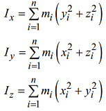 formule moment inertie