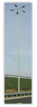 stalp iluminat aluminiu conic 6-12m